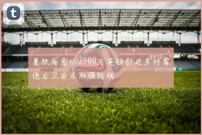 曼联有意以3500万英镑引进多特蒙德后卫安东加强防线